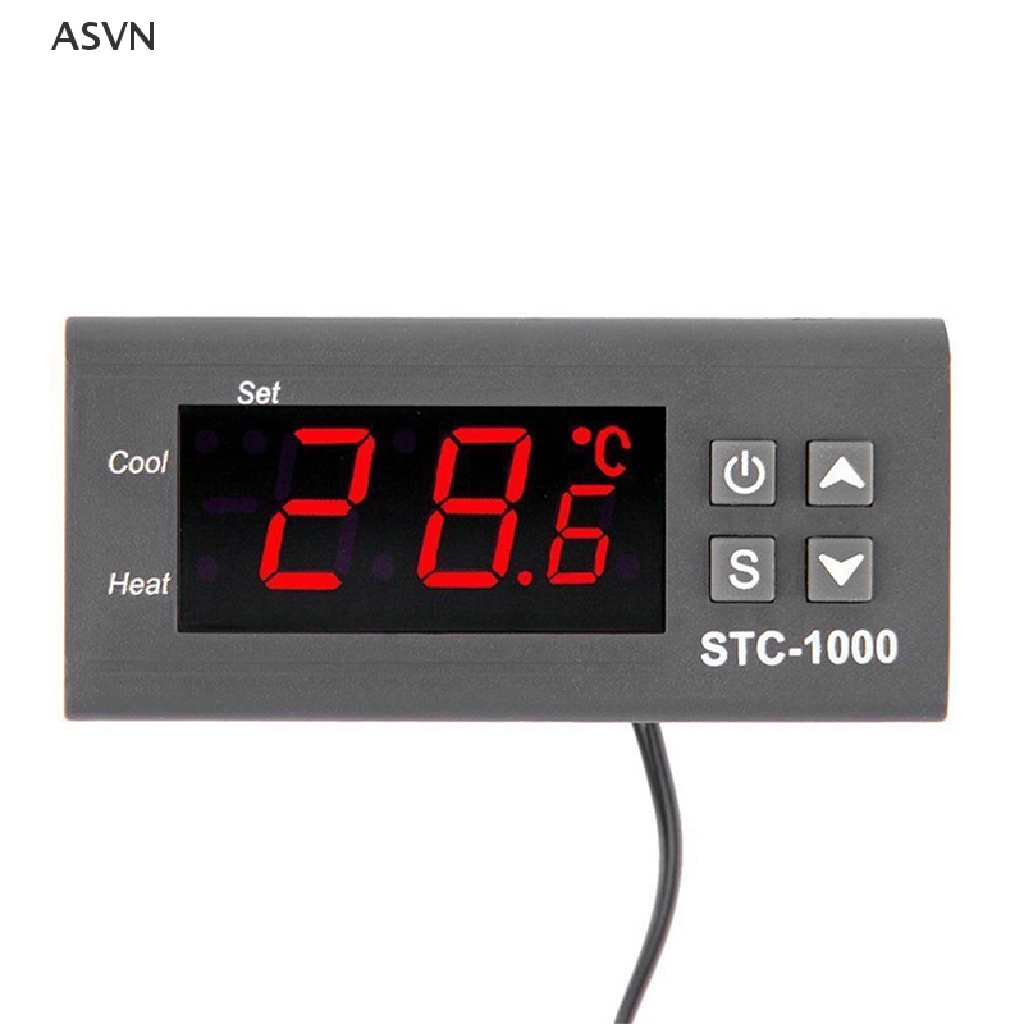 Asvn❤ Mới Bộ Điều Khiển Nhiệt Độ Kỹ Thuật Số 12V / 24V / 110V / 220V STC-1000