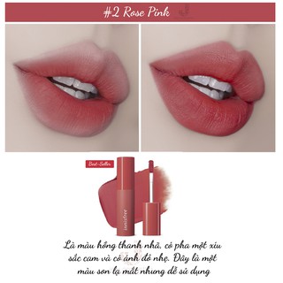 Son tint lì mềm mượt innisfree Vivid Cotton Ink 4g mã 8,2,6 chính hãng tem phụ tiếng việt