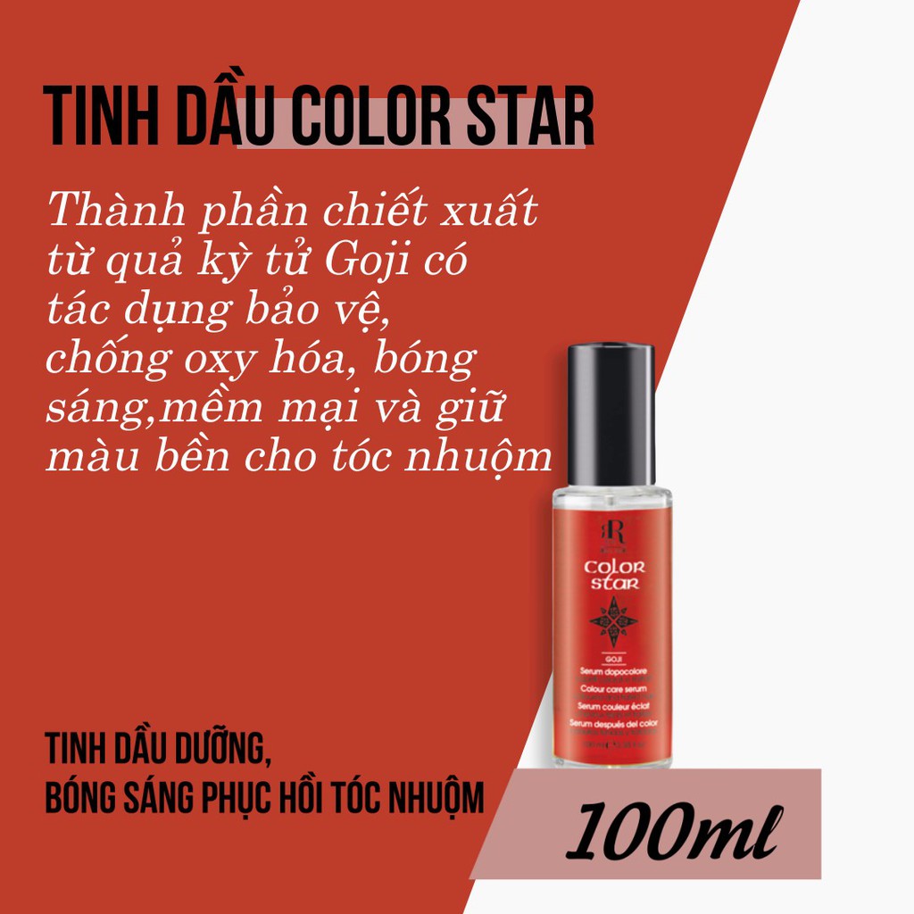 Serum dưỡng tóc bóng sáng và phục hồi tóc nhuộm RRline Color Star Serum 100ml