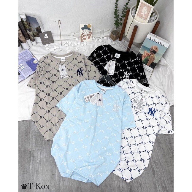 Áo Thun MLB Ny Họa Tiết Nhiều Màu Độc Lạ Đặc Sắc FULL tag mác