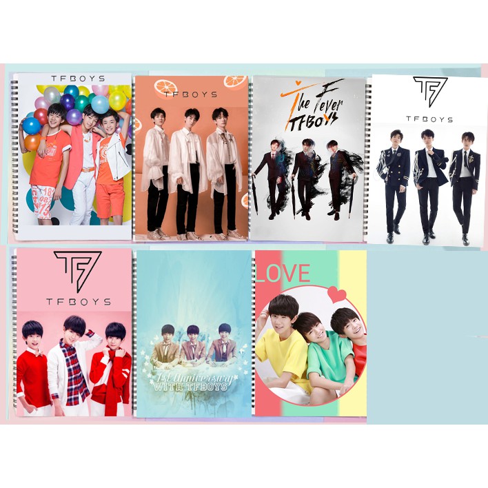 Sổ lò xo tfboys SLI32 60 trang 17x25cm