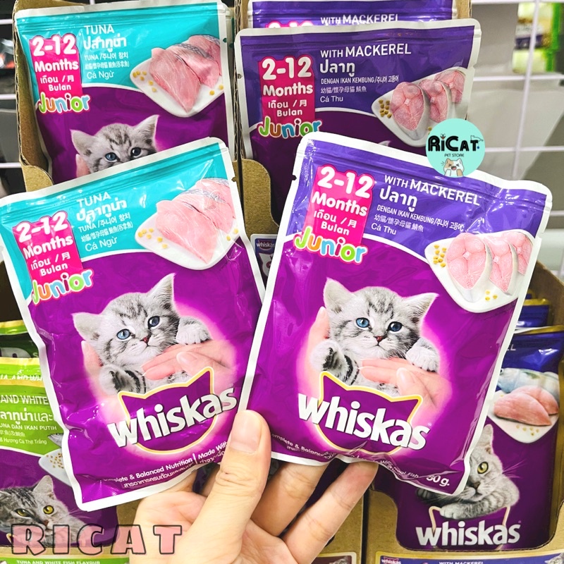 Pate Cho Mèo WHISKAS 85g Bổ Sung Dinh Dưỡng - Gói 85gr