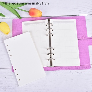 ##TSS## A6 Loose Leaf Notebook Refill Spiral Binder Planner Inner Page Inside Papsp .
