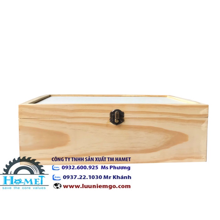 HỘP QUÀ TẶNG BẰNG GỖ - HỘP ĐỰNG VAN 2 CHAI CAO CẤP