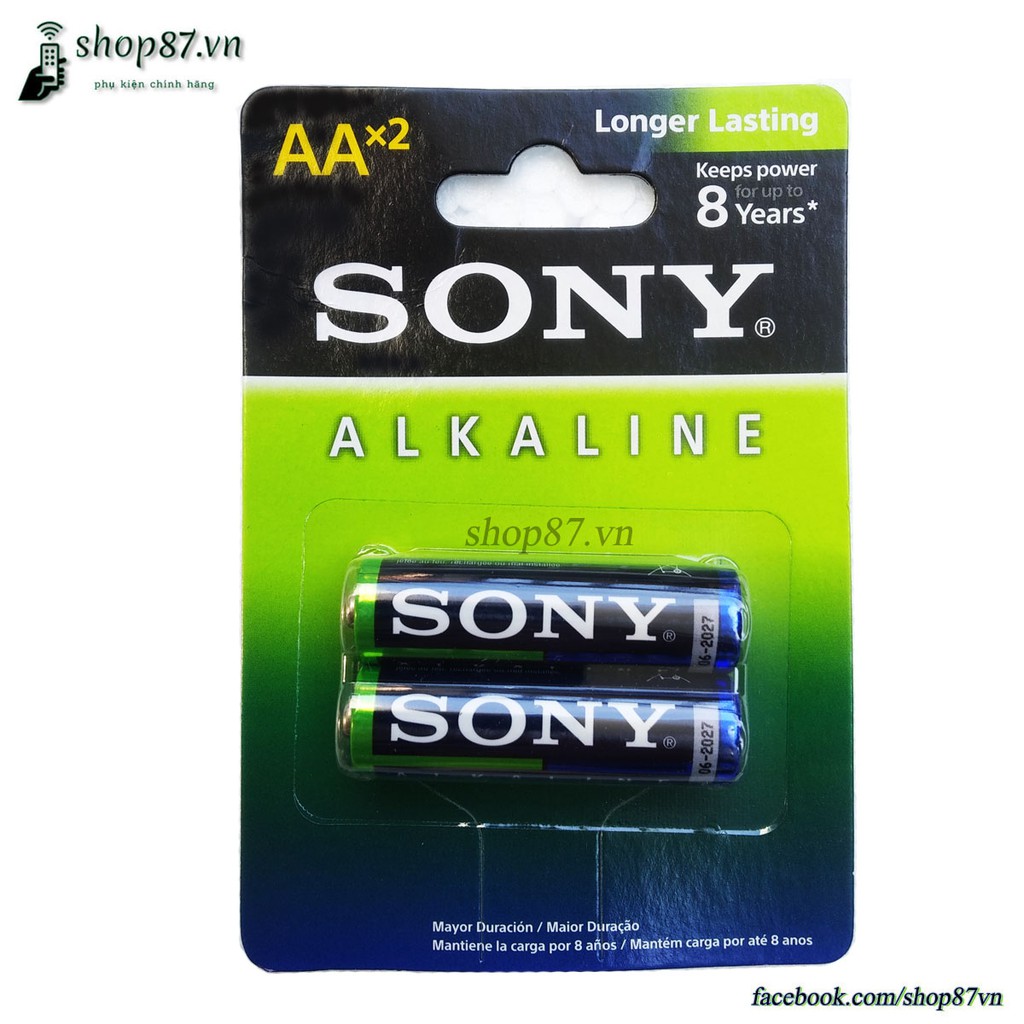 Pin Alkaline Sony AA*2 dành cho điều khiển TV thông minh