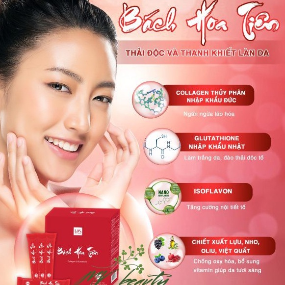 BÁCH HOA TIÊN Cốm Uống Đẹp Da LAS BEAUTY ( CAM KẾT CHÍNH HÃNG )