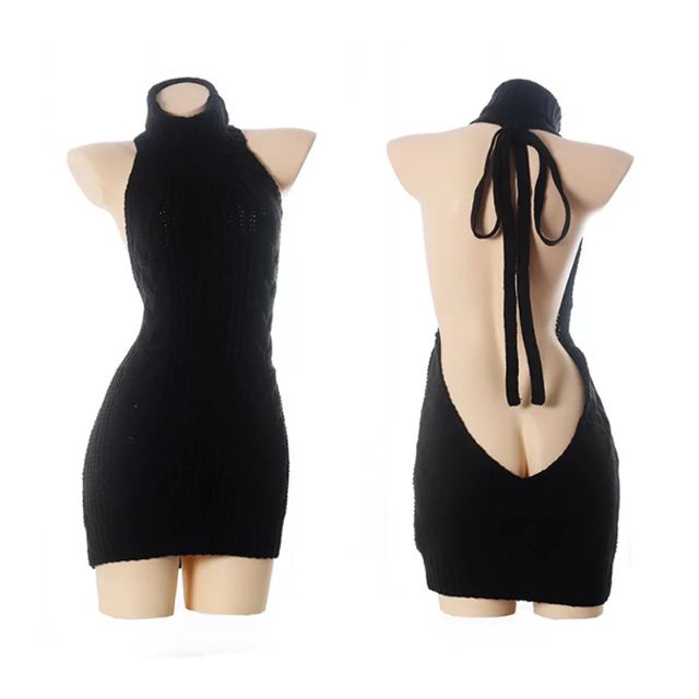 Áo len gợi cảm virgin killer  cosplay sexy đồ ngủ - đồ mặc nhà | BigBuy360 - bigbuy360.vn