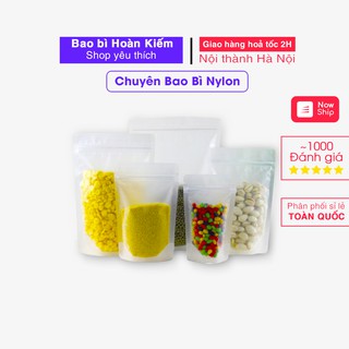 500gram Túi Zip Bạc Đáy Đứng Size 12x17 Đựng Hạt, Ngũ Cốc, Thực Phẩm Đảm Bảo An Toàn Vệ Sinh