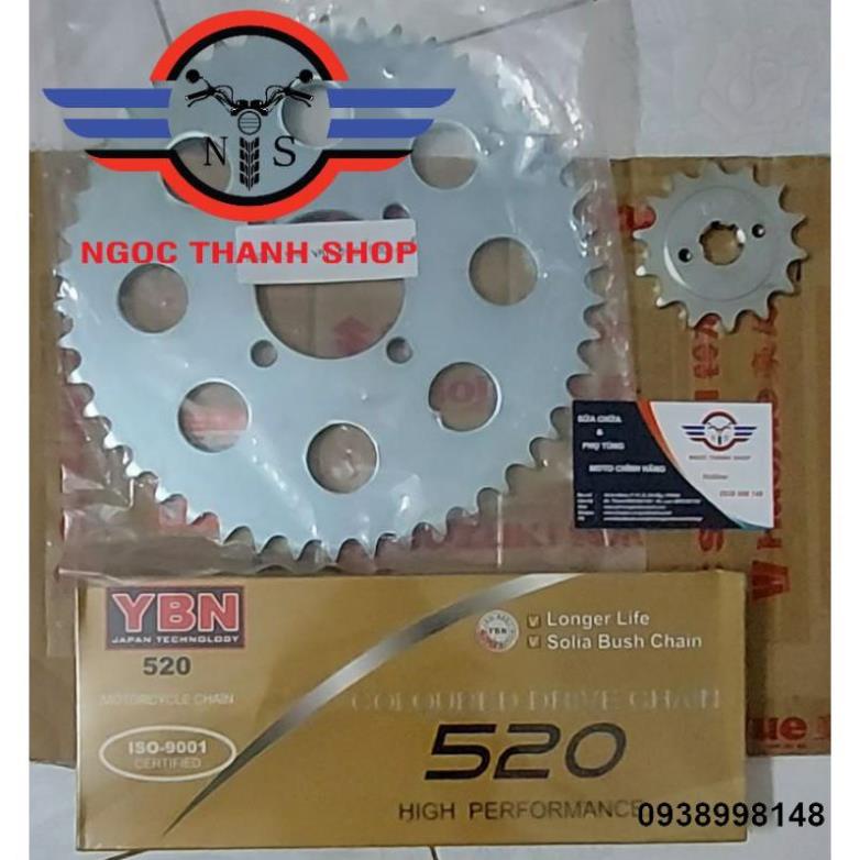 Bộ nhông sên đĩa nhông xích đĩa Vanvan200 Van Van 200 DR200 ...-NTS