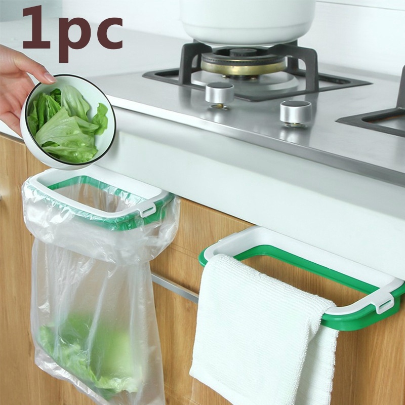Giá đỡ treo túi rác gắn cửa tủ tiện lợi