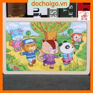 Tranh ghép hình 24 mảnh, đồ chơi phát triển trí tuệ dochoigo.vn