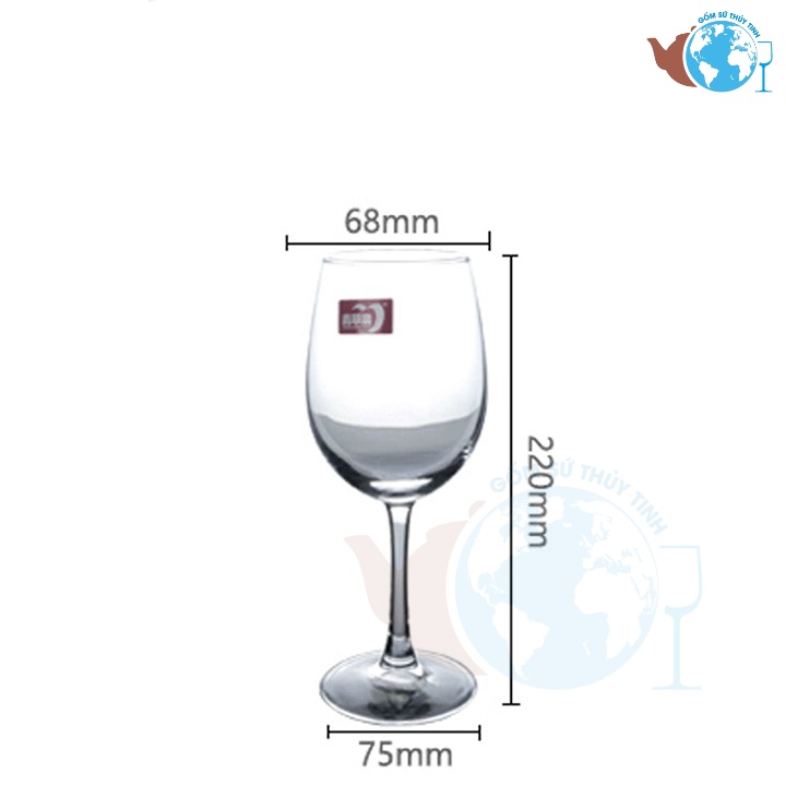 Ly rượu vang pha lê 350ml EJ5201 DELI (1 ly)