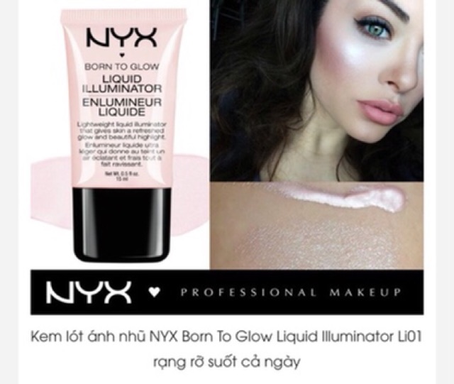 Bắt sáng dạng kem NYX Born To Glow
