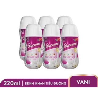 Sữa nước Glucerna tím lốc 6 chai 220ml cho người tiểu đường.
