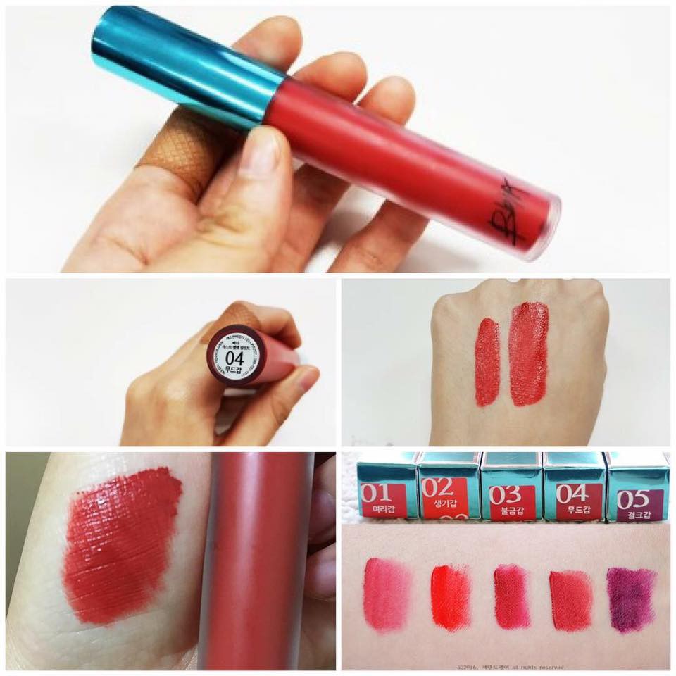 SON KEM LỲ BBIA VELVET LIPTINT VER 1 Màu 01, 02, 03, 04