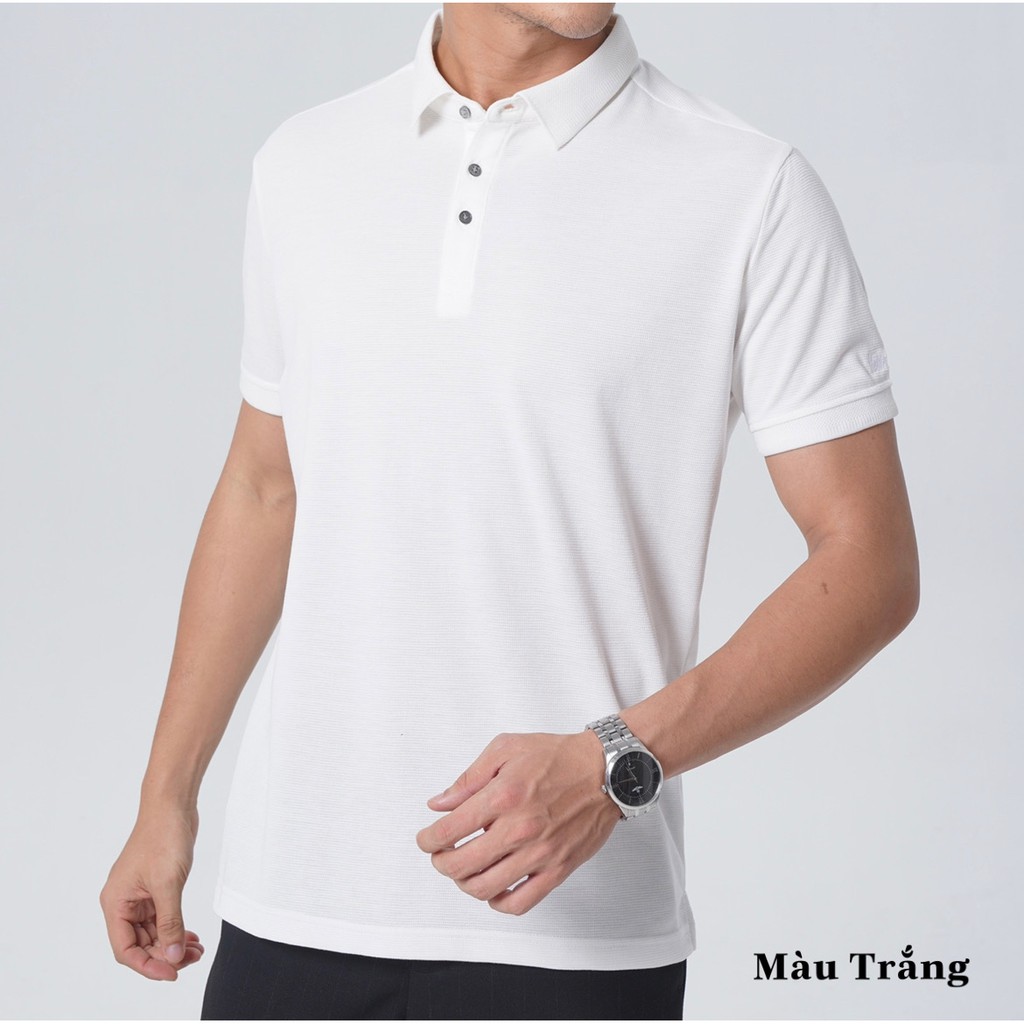 Áo Polo Nam Cotton Coolmax, áo polo vải dệt gai cao cấp