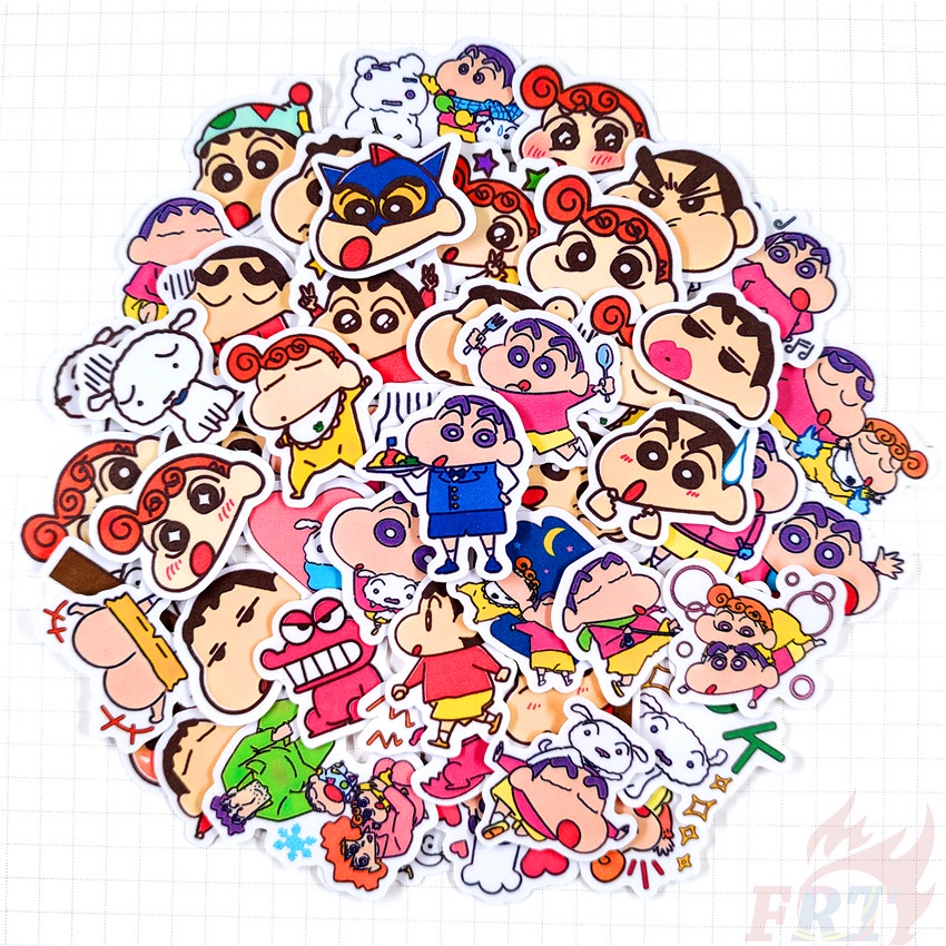 ★★★ Sticker Dán Trang Trí Nhật Ký Hình Cậu Bé Bút Chì Shin-chan Q-11 ★★★ Bộ 50 Miếng Dán Trang Trí Album Thời Trang DIY Kích Thước 2~3cm