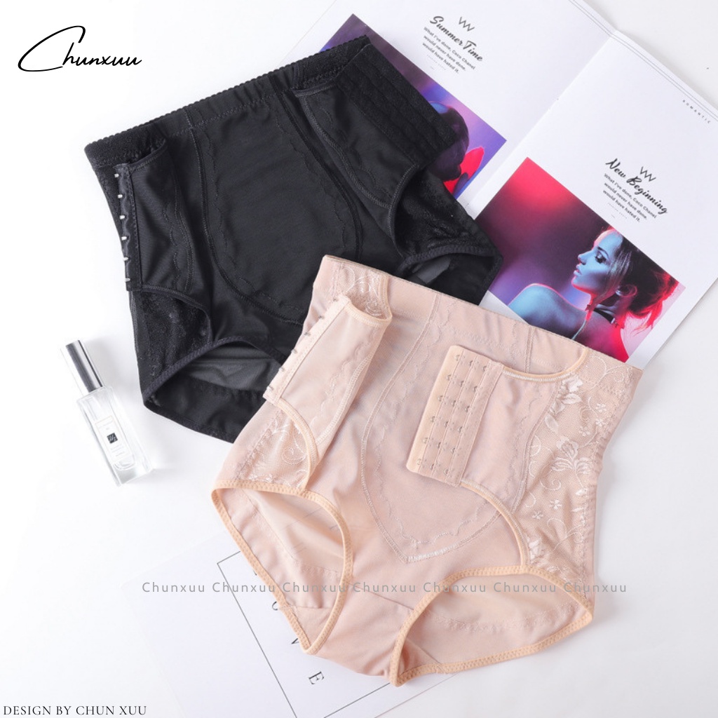 Quần lót cạp cao hỗ trợ nâng mông, thon gọn bụng có nấc cài điều chỉnh, chất liệu Microfiber cao cấp -ChunXuu GB08