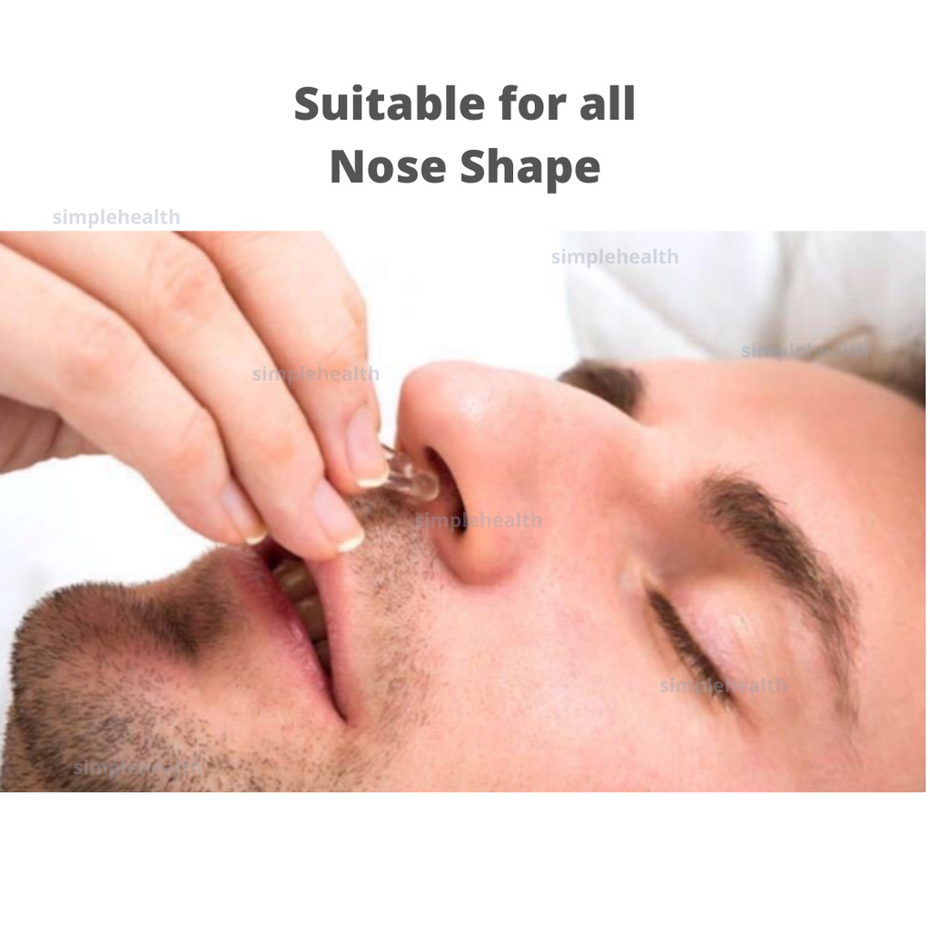 Kẹp mũi chống ngáy bằng silicon giúp thở thoải mái cho nam nữ, bảo vệ giấc ngủ vào ban đêm
