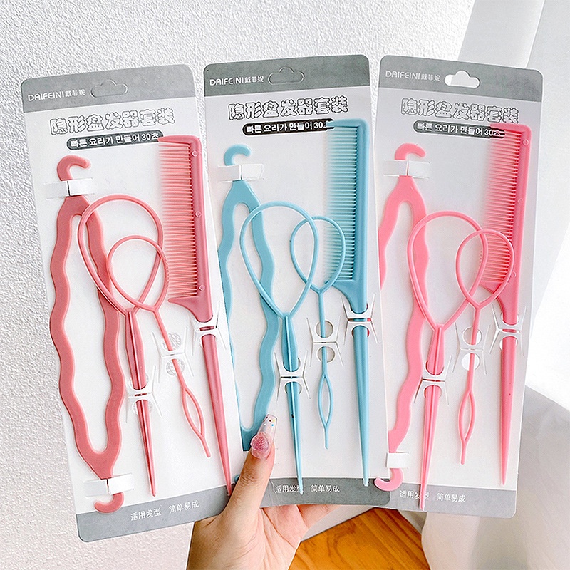 Bộ Dụng Cụ Tết Tóc Phong Cách Hàn Quốc Cho Bé Gái