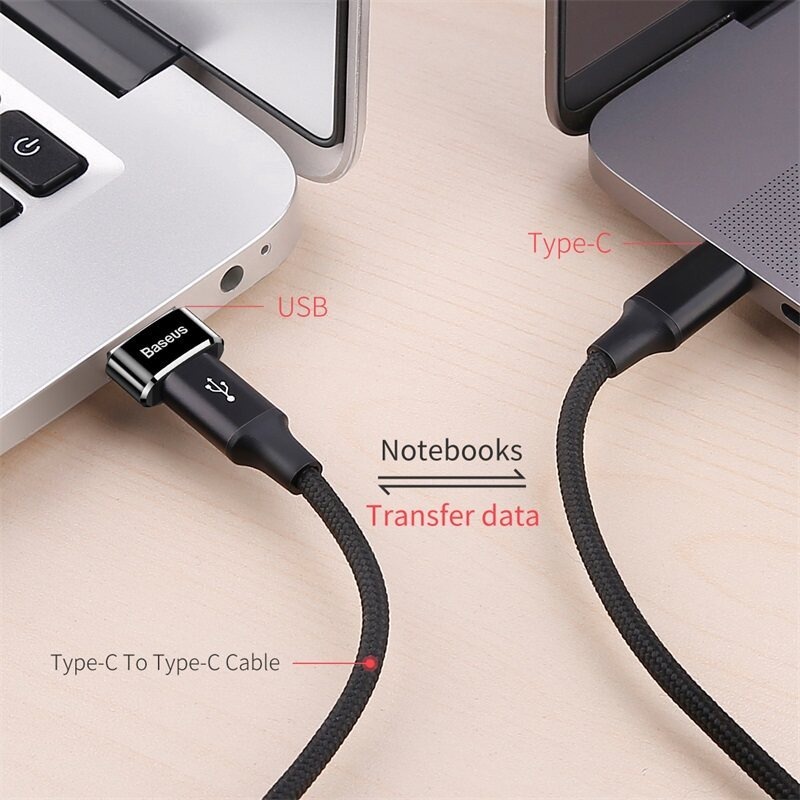 Baseus OTG Bộ chuyển đổi USB C sang USB A 10Gbps Đồng bộ hóa dữ liệu cho Macbook Samsung Xiaomi Oppo...