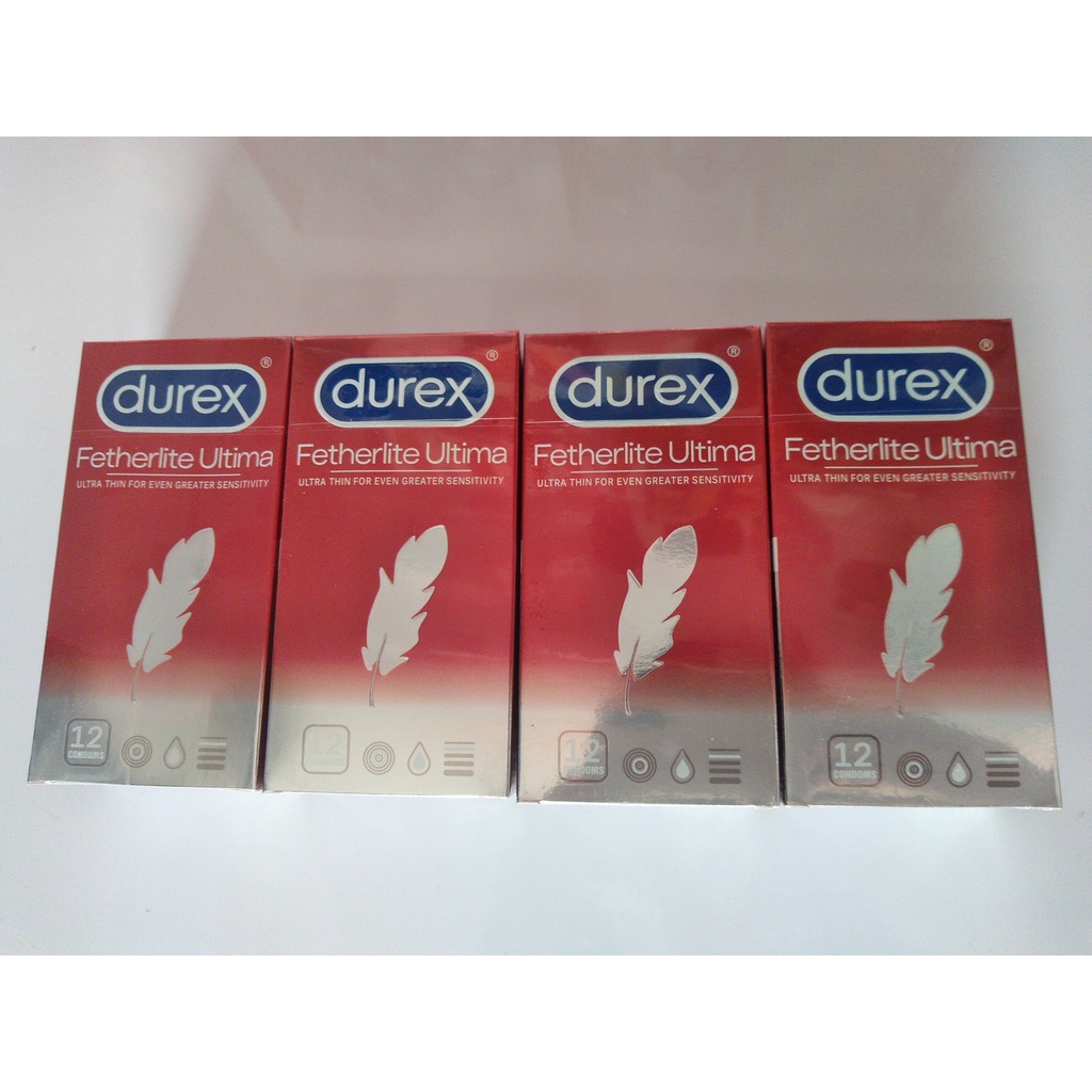 Bao Cao Su SIÊU MỎNG Durex Fetherlite Ultima - 12 cái