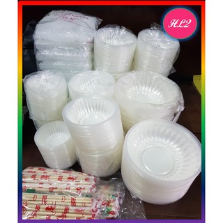 CHÉN TÔ NHỰA ĐỰNG THỨC ĂN DÙNG 1 LẦN - LỐC 10 CÁI