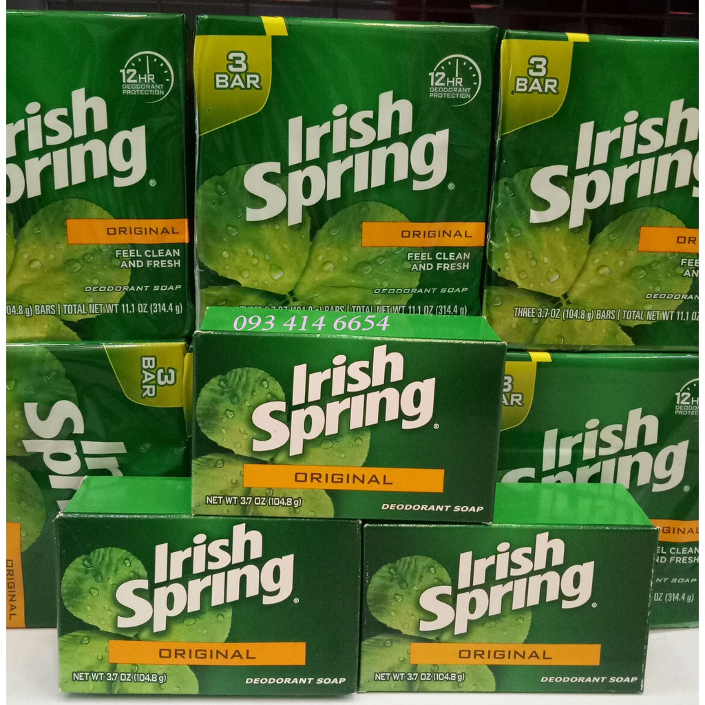 XÀ BÔNG CỤC IRISH SPRING ORIGINAL USA MỸ 113gr