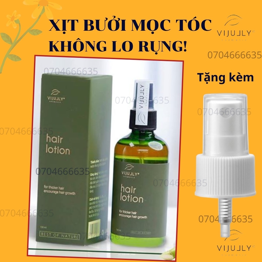 Tinh Dầu Bưởi - Xịt Tóc - Xịt bưởi Vijully Chính Hãng, Kích Mọc Tóc, Giảm Rụng Tóc, Dưỡng Dài, Xịt Mọc Tóc