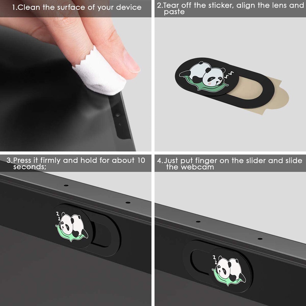 Vỏ Bọc Webcam Siêu Mỏng Hình Gấu Trúc Dễ Thương Bảo Vệ Riêng Tư Cho Laptop | BigBuy360 - bigbuy360.vn