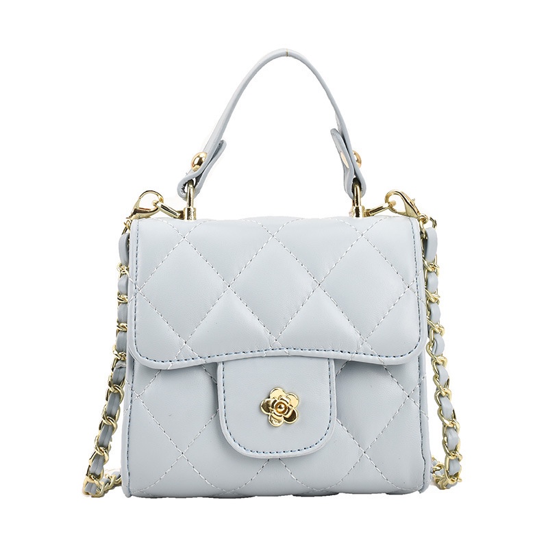 Túi Đeo Chéo Hình Vuông Nhỏ Phối Dây Xích Thời Trang Xuân Hè 2022 Mới Cho Nữ