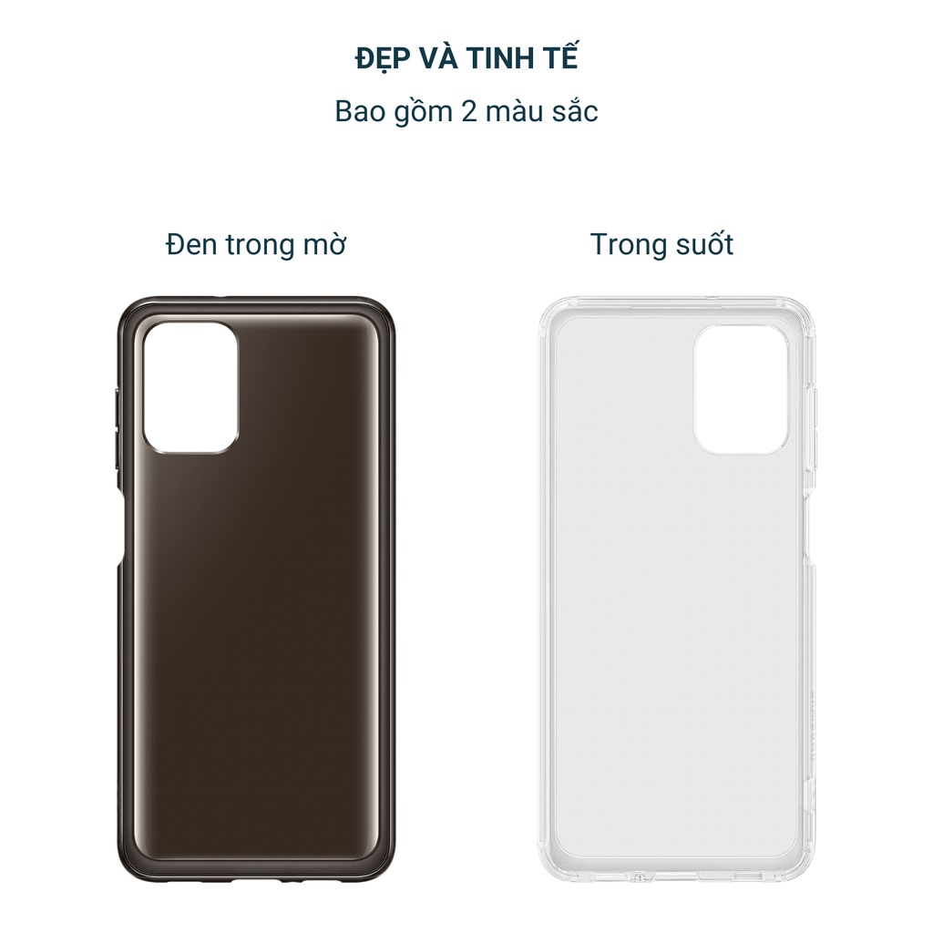 Ốp lưng trong suốt Soft Clear Cover cho Galaxy A12