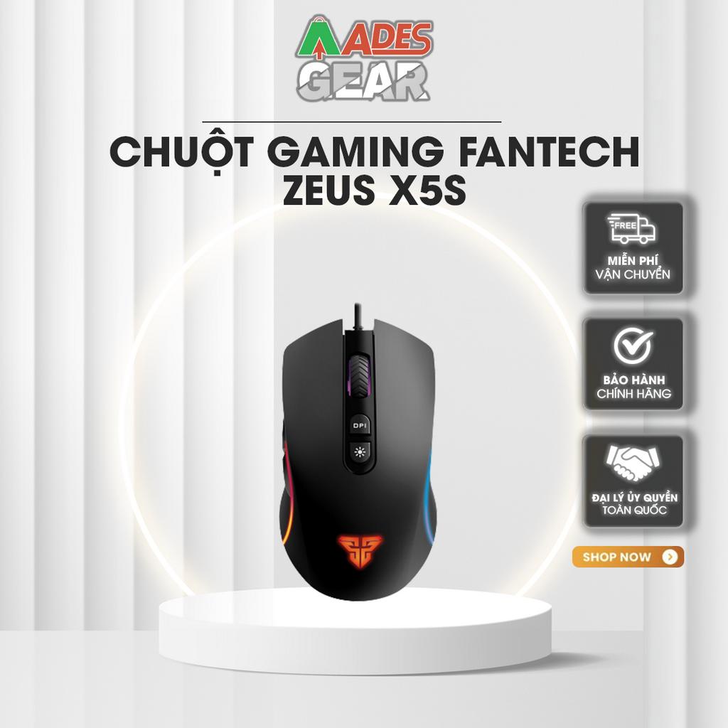 [HÀNG CHÍNH HÃNG] ✔️ Chuột Gaming Fantech ZEUS X5S ✔️ LED Chroma + phần mềm riêng ✔️ BẢO HÀNH 12 THÁNG