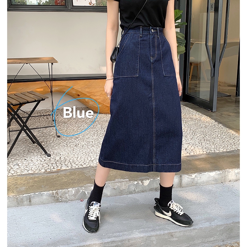 Chân Váy Denim Lưng Cao Thời Trang Cho Nữ | BigBuy360 - bigbuy360.vn