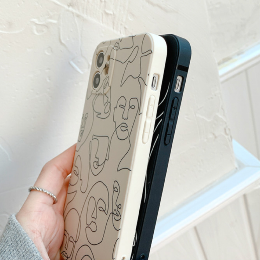 🔥3k🔥  ⚡Add on Deal ⚡Ốp điện Thoại Tpu Mềm Chống Trầy In Hình Mặt Người Trừu Tượng Cho Iphone 12 11 Pro Max X Xs Max Xr 8 7 | BigBuy360 - bigbuy360.vn