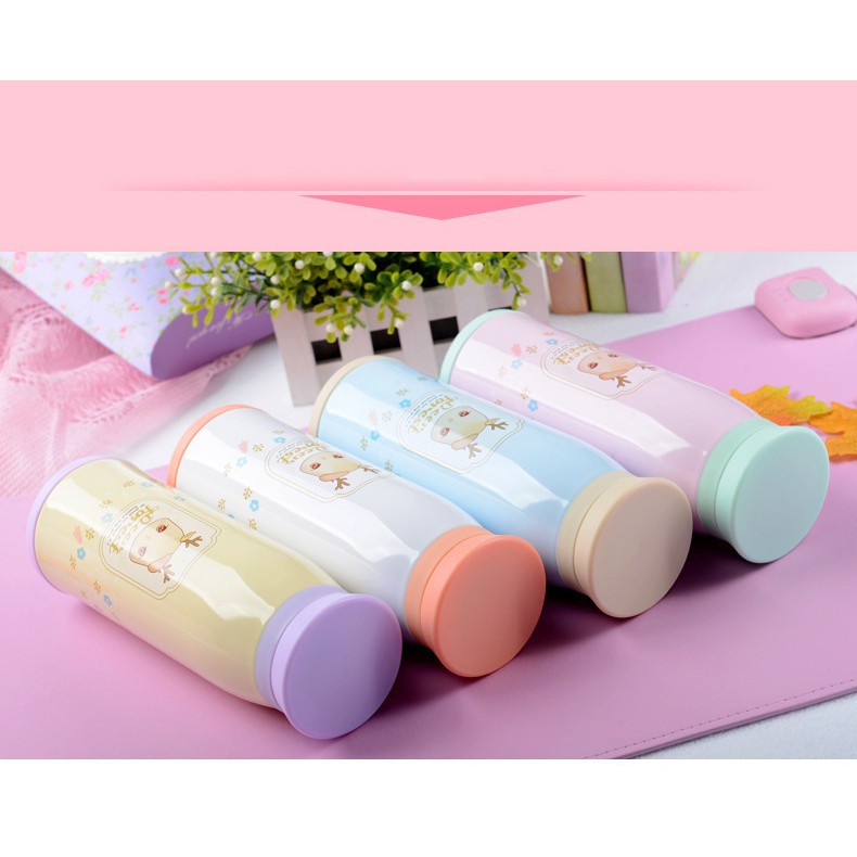 Bình giữ nhiệt hình cô gái Deer forest 500ml (nhiều màu)