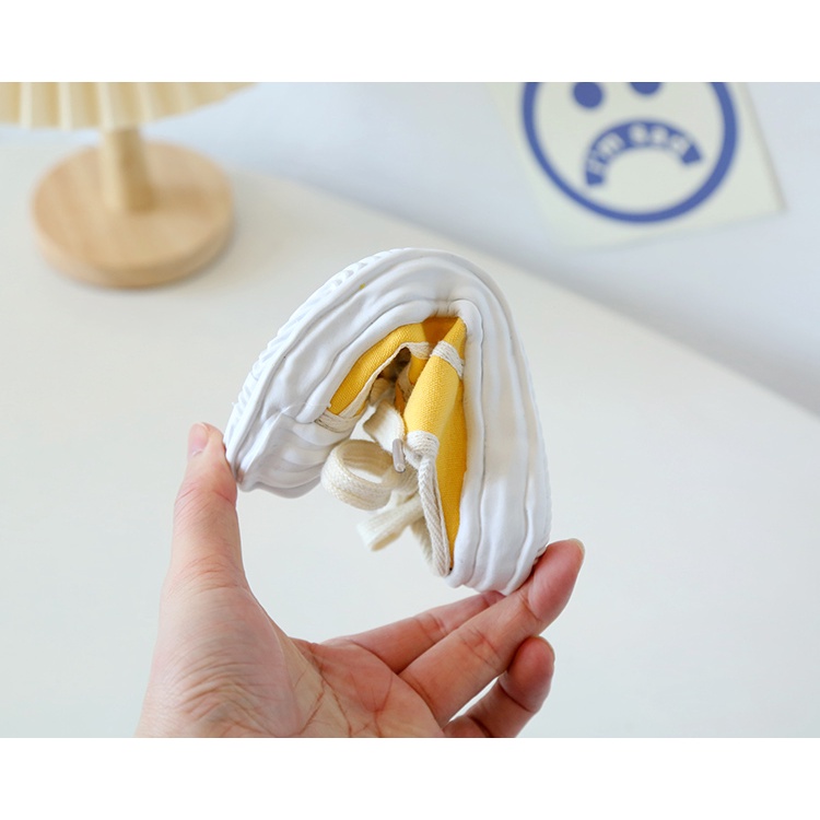 Giày Thể Thao Canvas Chống Trượt Siêu Nhẹ Phối Dây Rút Năng Động Cho Bé 3-16 Tuổi