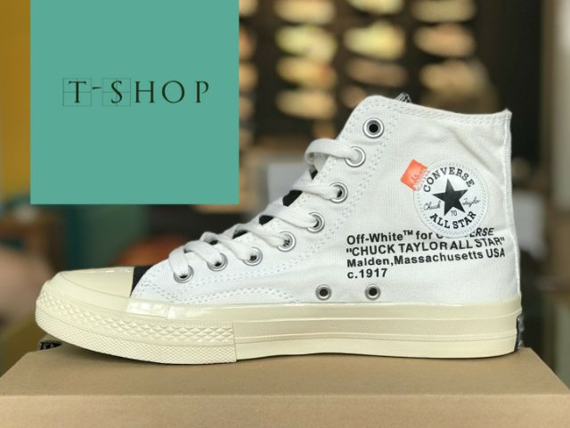 Giày thể thao CV all star chuck taylor OFF WHITE đen trắng