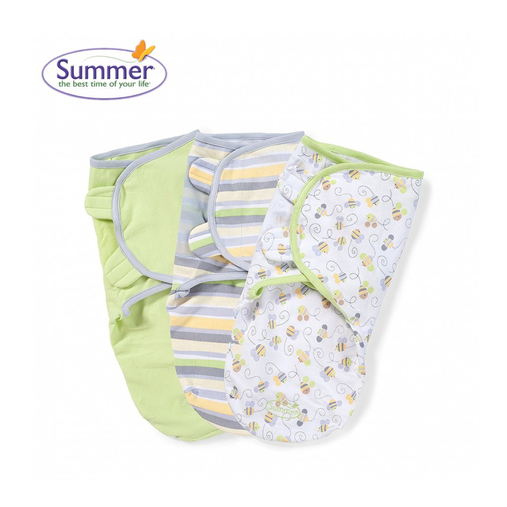 Bộ 3 Chăn quấn Summer Infant