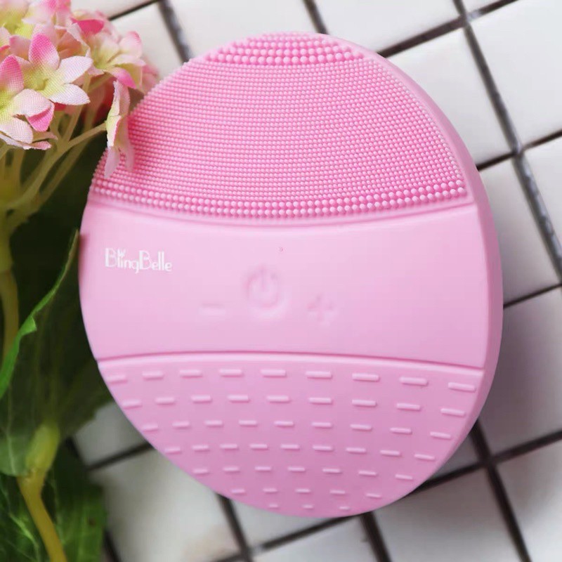 Máy Rửa Mặt Và Massage Blingbelle Sonic Face Brush Thông Minh, Làm Sạch Sâu, Sạc Không Dây, 5 Chế Độ Rung