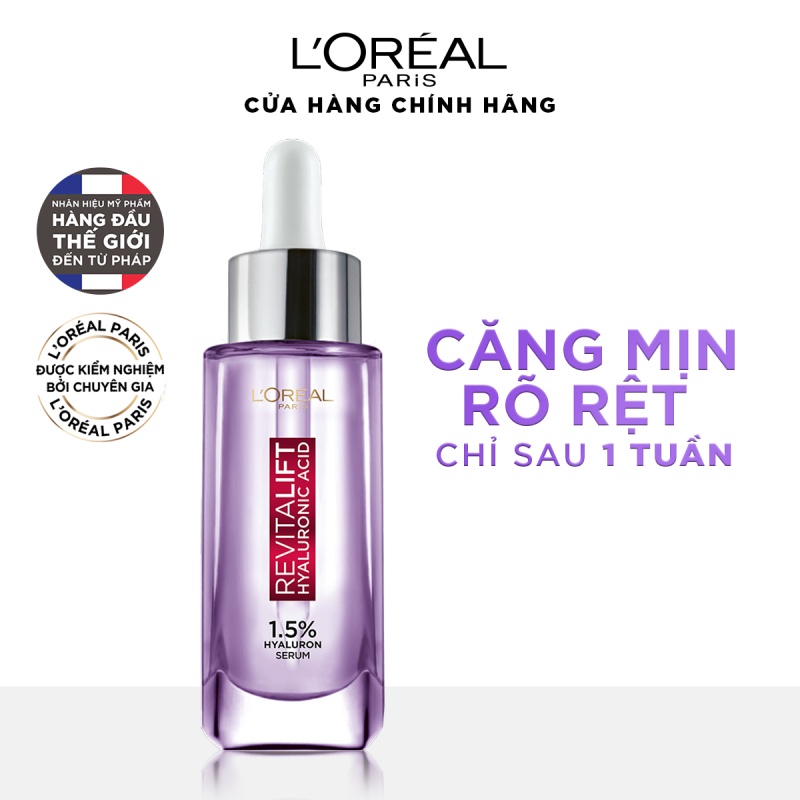 Bộ serum 30ml & 7.5ml & kem dưỡng 15ml Revitalift Pure Hyaluronic Acid 1.5% L'Oreal Paris | BigBuy360 - bigbuy360.vn