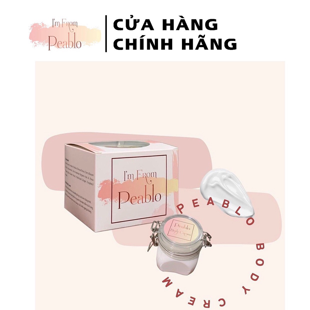PEABLO BODY CREAM - dùng là trắng (kèm quà xinh)