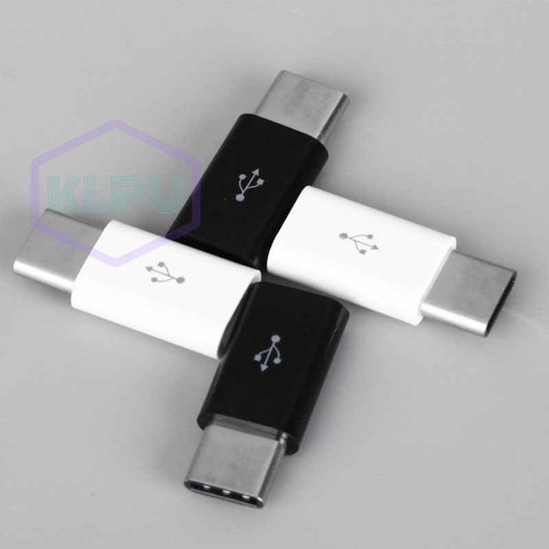 KLPU 10 Pcs USB 3.1 USB-C Type C Male to Micro USB Female Adapter Converter #VN