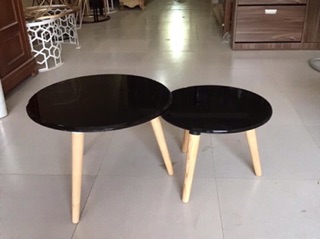 Bàn cafe, bàn trà tròn 3 chân ( chân bàn gỗ sồi )
