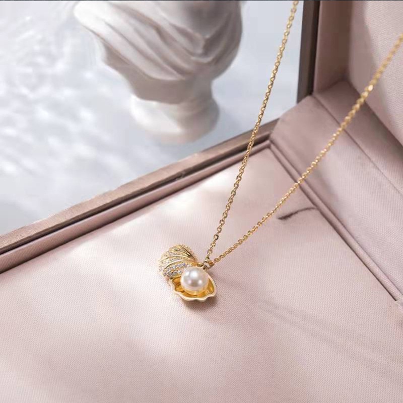 Vòng cổ Dáng Dài Mặt Hình Vỏ Sò Có Thể Điều Chỉnh