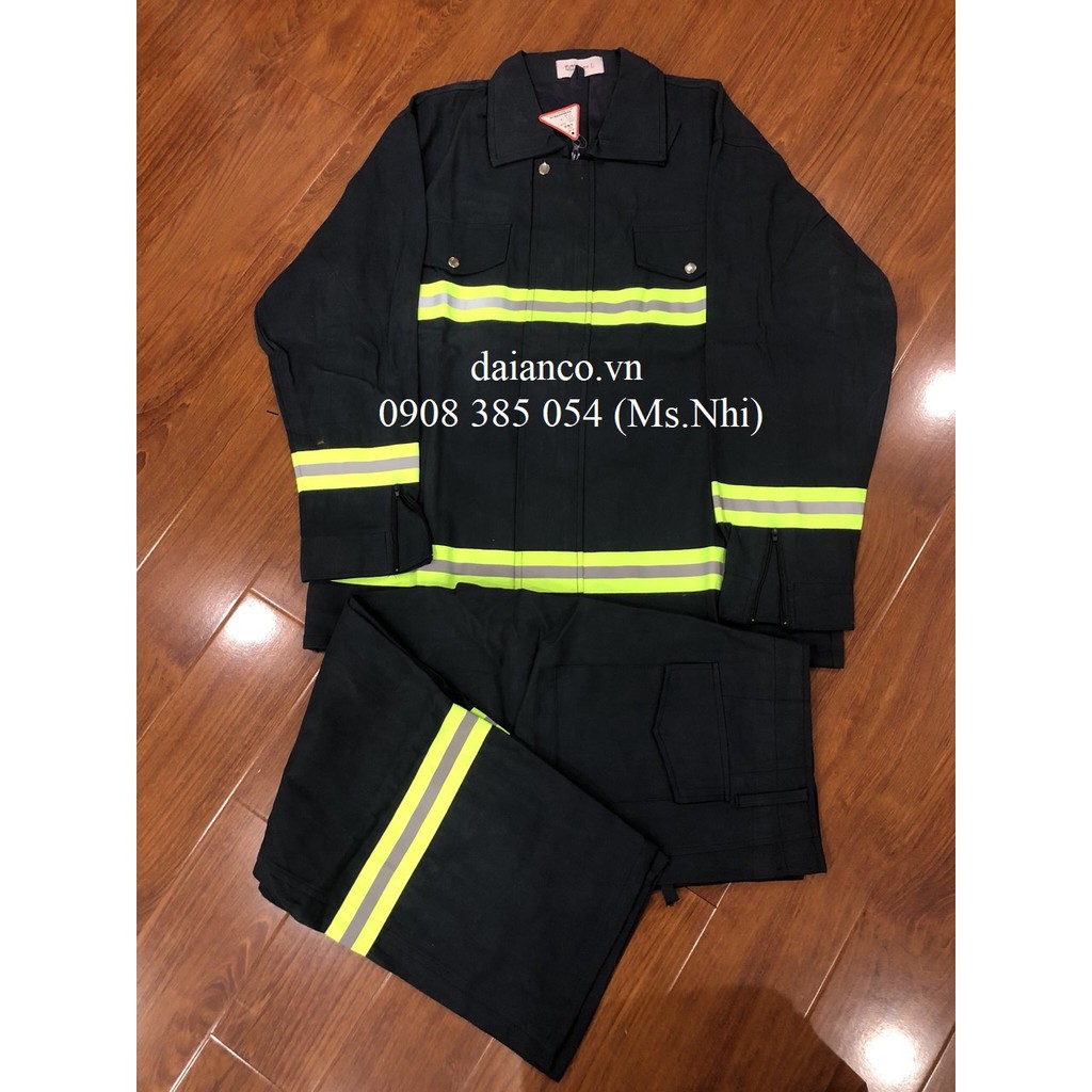Bộ Quần Áo chống cháy màu xanh đen TT56 - Hình thật, Hàng sẵn