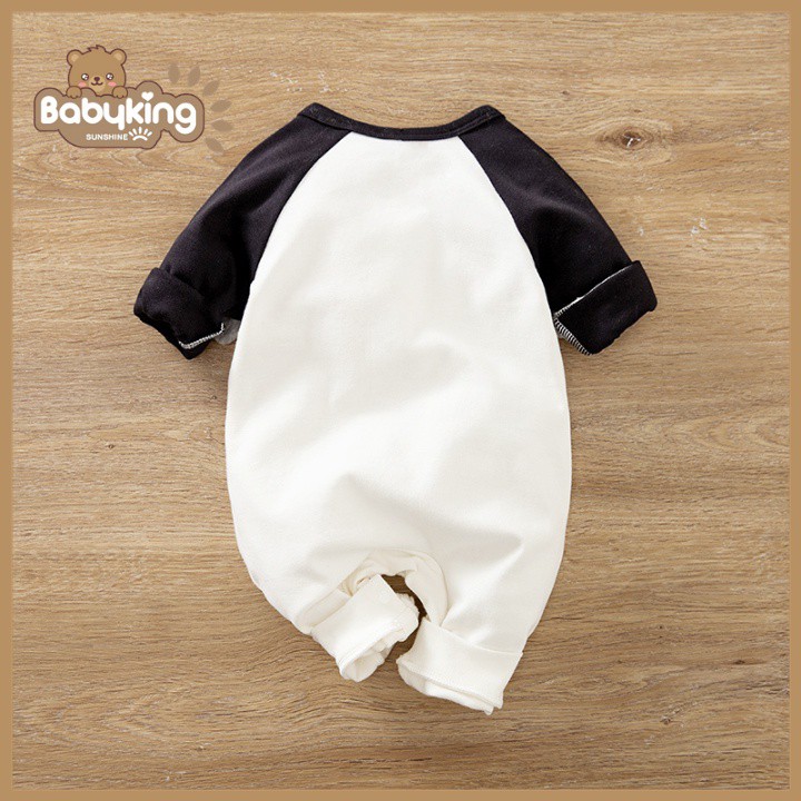 BodySuit,áo liền quần dễ thương dài tay kiểu con voi cho bé (2359), cotton 100%,thương hiệu Aiueo Nhật Bản.