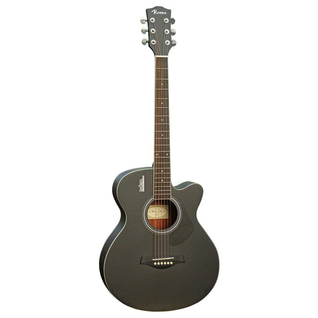 Đàn Guitar Acoustic Rosen G11BK-A Tặng kèm khóa học của Guitarist Hiển râu và đầy đủ phụ kiện