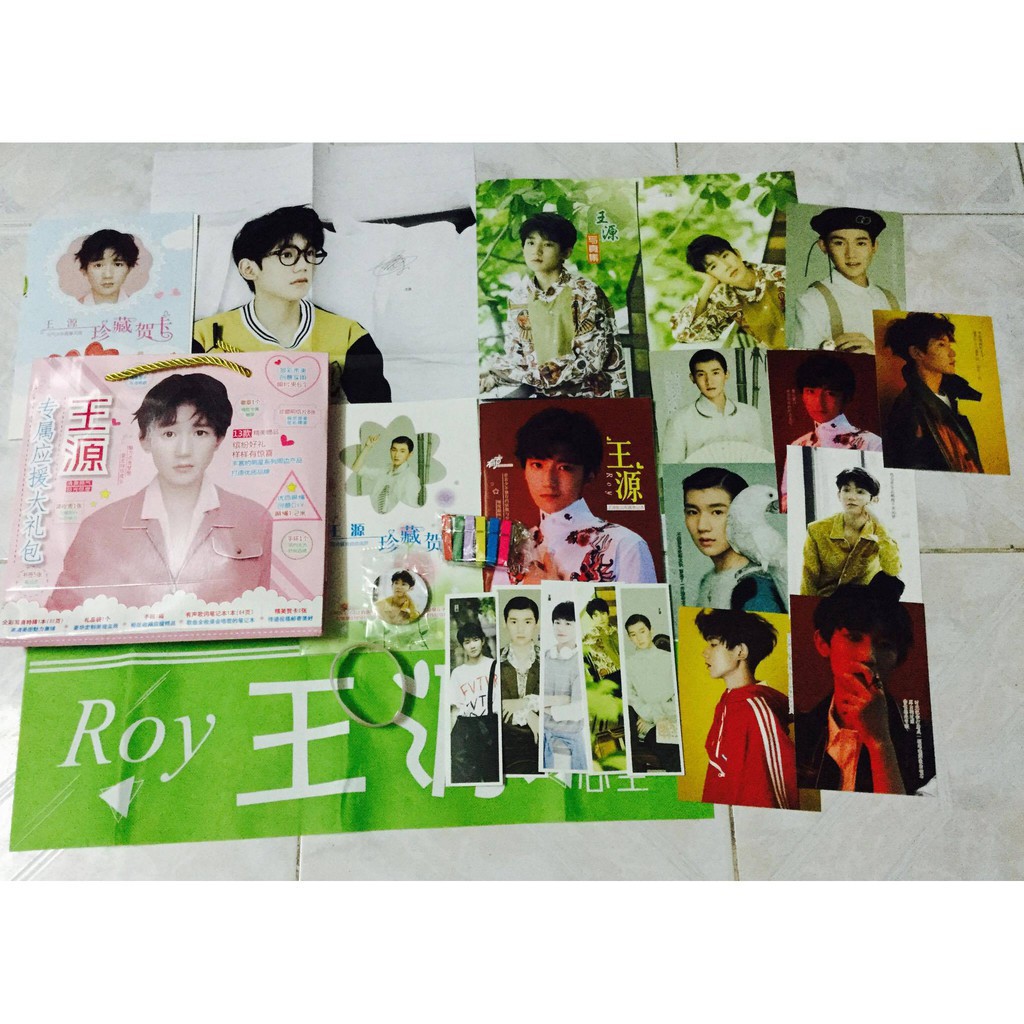 Túi quà tfboys dịch dương thiên tỷ vương nguyên vương tuấn khải tặng kèm card ảnh nhóm nhạc thần tượng