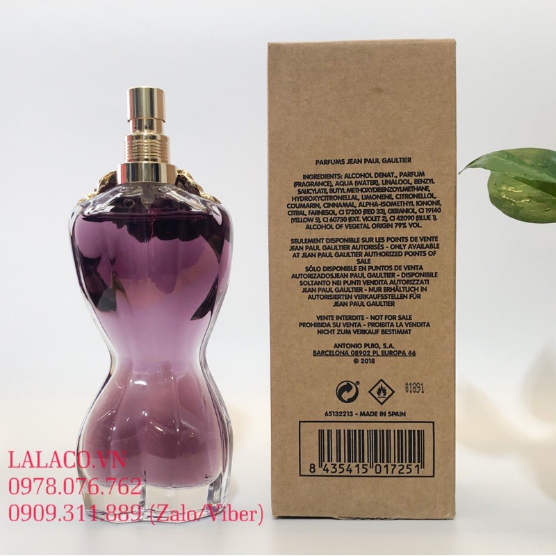 [Tester] Nước hoa Nữ Jean Paul Gaultier La Belle EDP 100ml